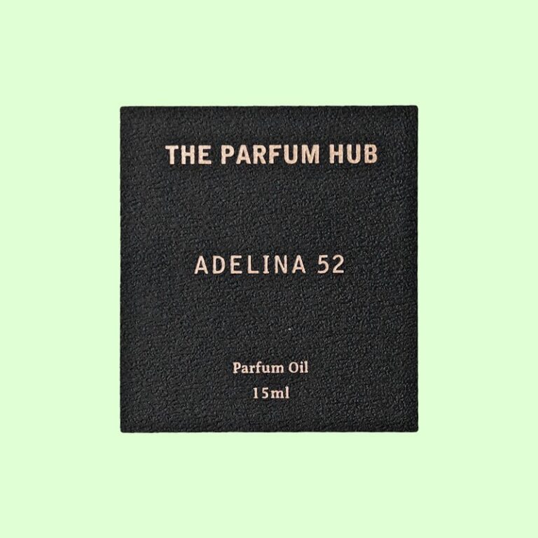 Black Felt Textured Paper Label for Parfum Oil