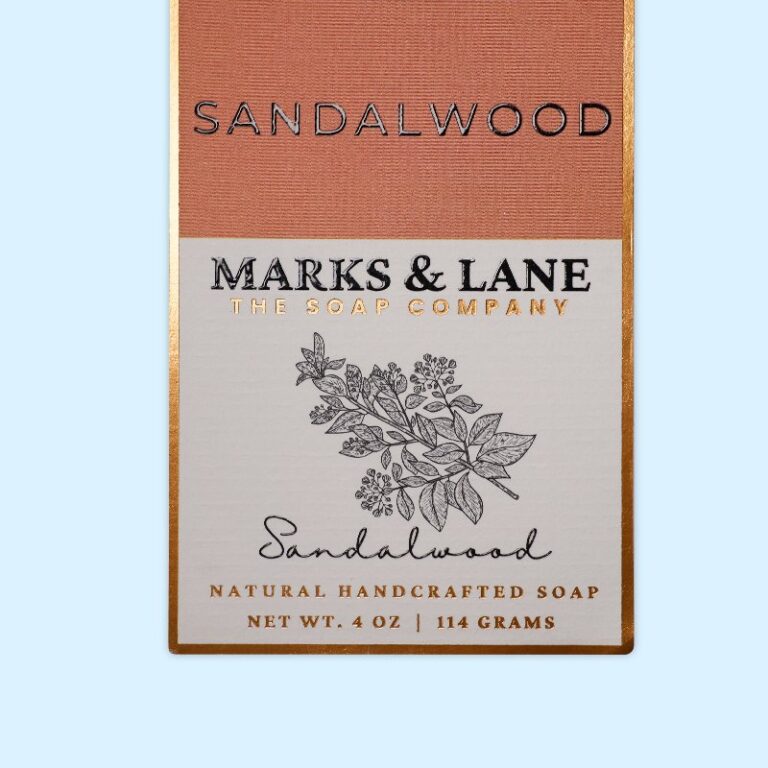 Copper Foil Textured Paper Label for Soap Bars