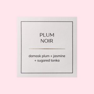 Cream Textured Gold-Line Label for Candle Scents