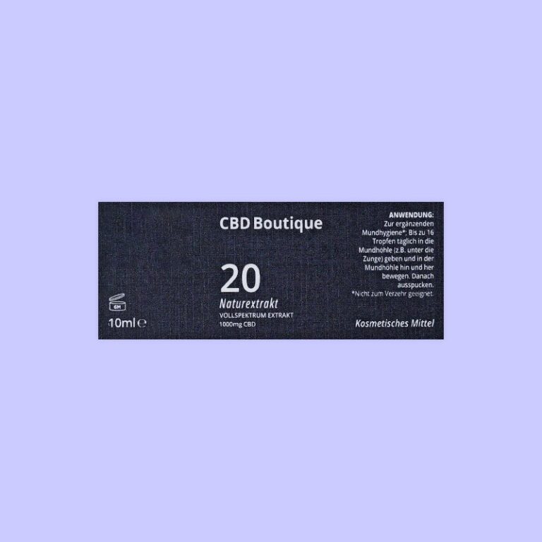 Dark Textured Paper Label for CBD Dropper Oils