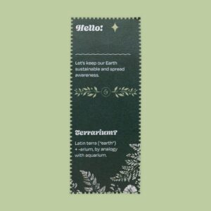 Die-Cut Eco Textured Gift Bookmark Label