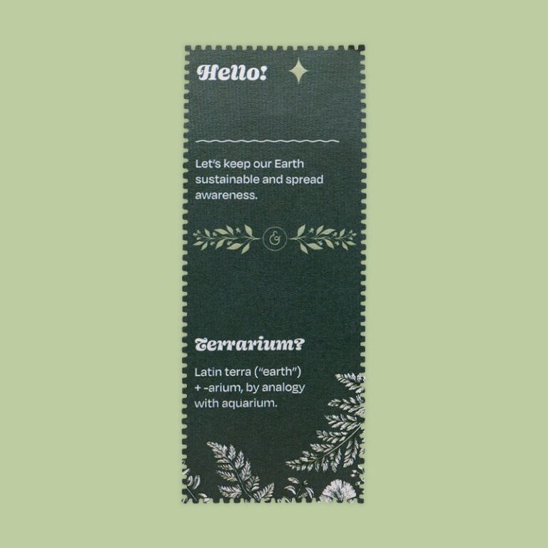 Die-Cut Eco Textured Gift Bookmark Label