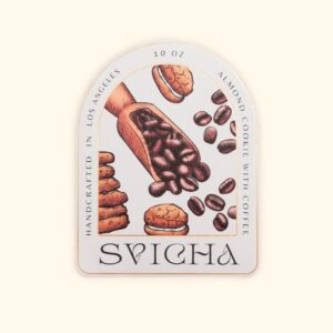 Die-Cut Illustrated Paper Label for Coffee