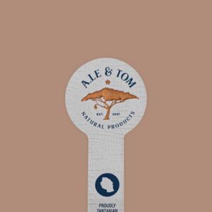 Die-Cut Textured Paper Foil Label for Natural Products