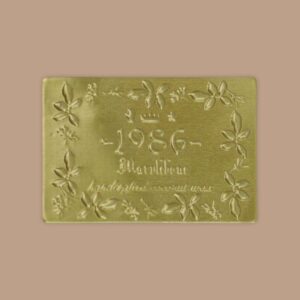 Embossed Soft Aluminum Vintage Heritage Label for Spirits