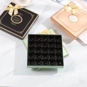 Foil-Bordered Ribbon Chocolate Box for Gifting