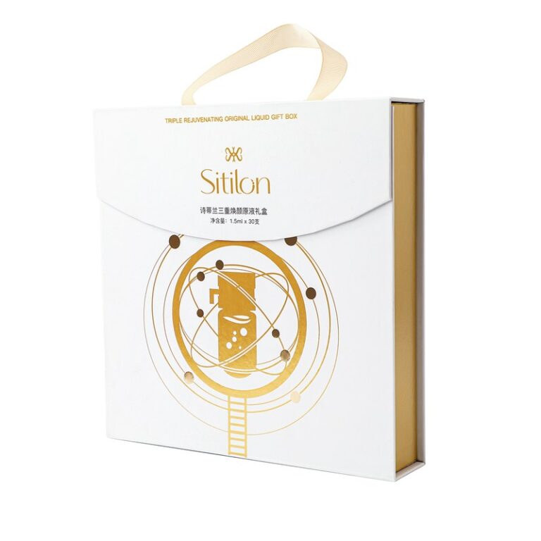 Foil Stamped Rigid Flap Gift Box for Luxury Sets