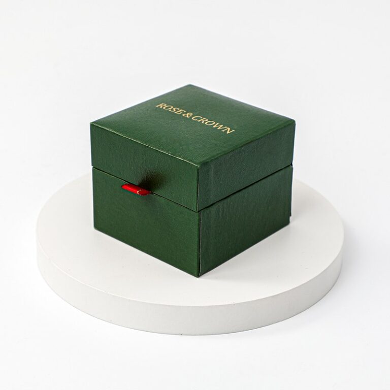 Foil Stamped Rigid Jewelry Gift Box for Fine Brands