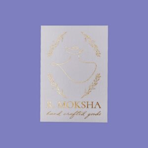 Gold Foil Embossed Textured Label for Gifting