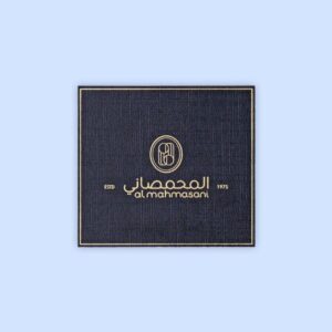 Gold Foil Navy Textured Paper Label for Perfume