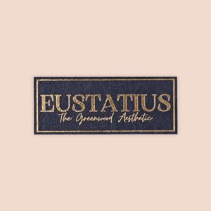 Gold Foil Textured Paper Label for Aesthetic Brands
