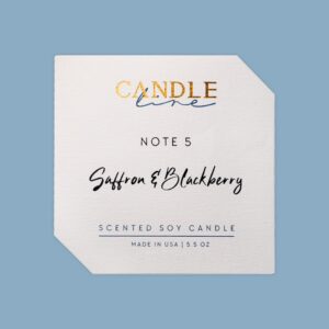 Gold Foil Textured Paper Label for Soy Candles
