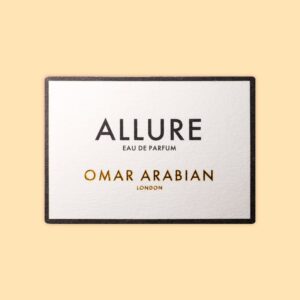 Gold Foil White Textured Paper Label for Parfum