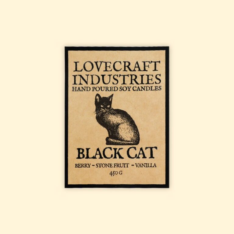 Kraft Paper Illustrated Label for Soy Candles