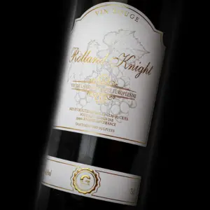 Hot Foil & Embossed Textured Paper Wine Label for Brands