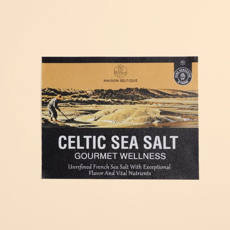 Matte Art Paper Gourmet Label for Sea Salt