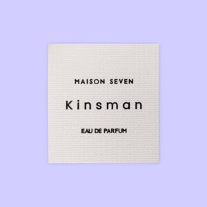 Minimal Linen Paper Label for Eau de Parfum