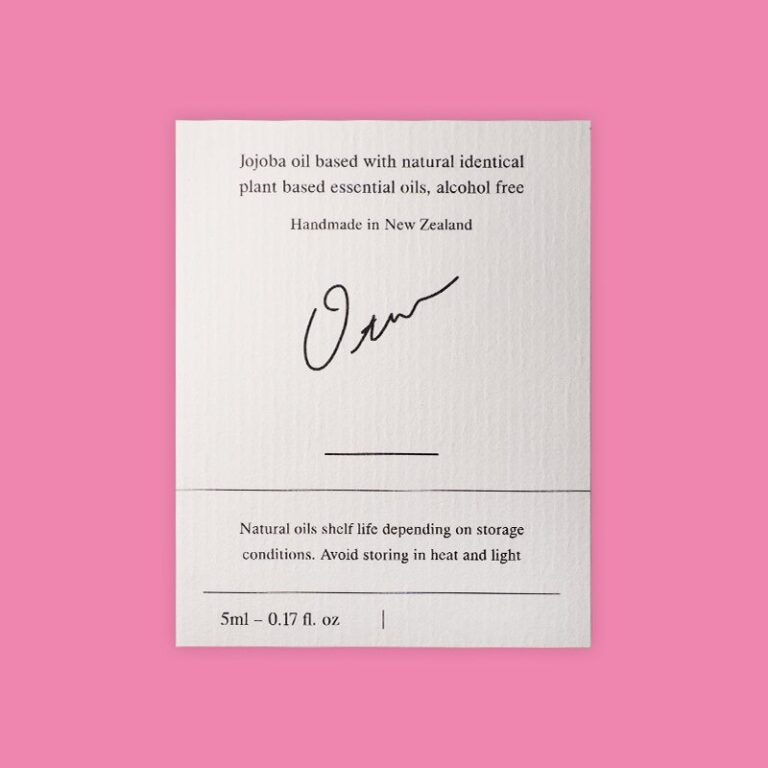 Natural Textured Paper Label for Jojoba Facial Oil