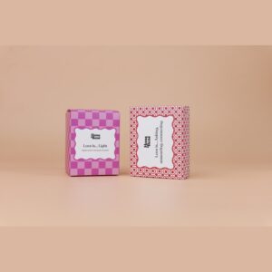 Patterned Folding Carton for Boutique Candle Sets