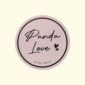 Round Script Textured Paper Label for Candles