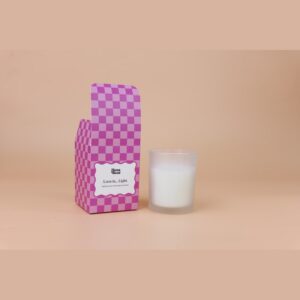 Tall Patterned Candle Carton for Premium Fragrance