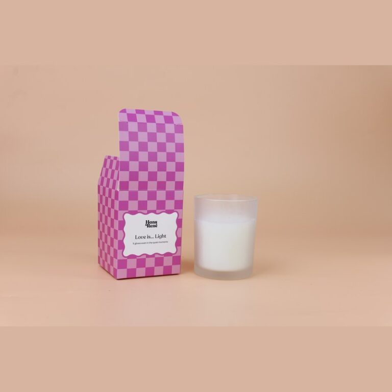 Tall Patterned Candle Carton for Premium Fragrance