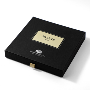 Gold Foil Black Lid-and-Base Box for Chocolate