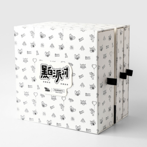Black-and-White Printed Drawer Gift Box for Beauty