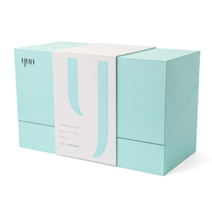 Pastel Drawer Rigid Box with Belly Band for Skincare