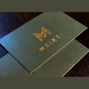 Gold Foil Black Business Card for Luxury Brands