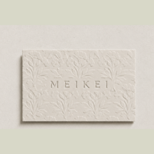 Blind Embossed Cotton Business Card for Boutiques