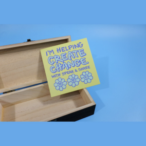 Bold Print Yellow Thank You Card for Nonprofits