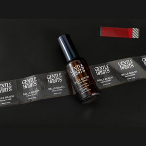 Matte Black Film Label for Perfume Oil Refills