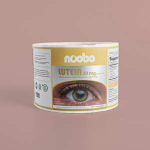 Glossy Film Roll Label for Lutein Supplements