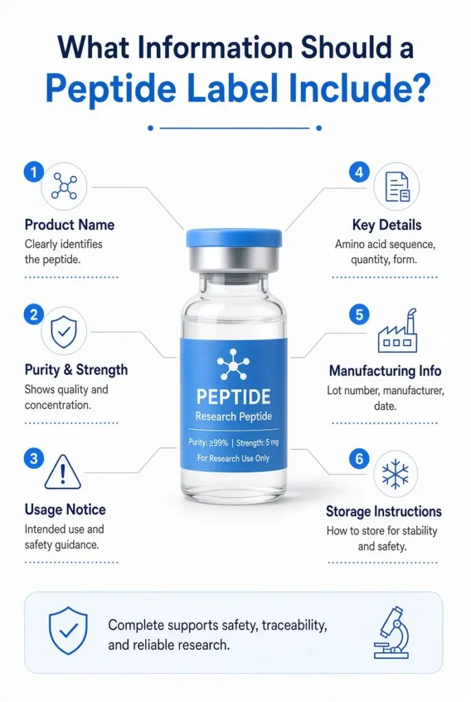 Peptide label information guide